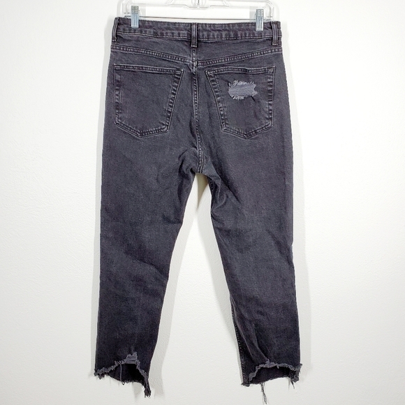 TOPSHOP MOTO HAYDEN DISTRESSED STRAIGHT LEG JEANS - Picture 2 of 7